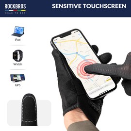 ROCKBROS Road-to-Sky Cycling Gloves Spring Summer Cycling Gloves Touchscreen Breathable Shockproof Running Gloves Women/Men for Cycling, Running, Fitness, Hiking