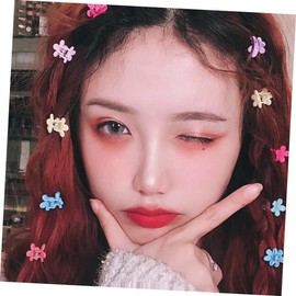 PACKOVE 200pcs Flower Hair Clips for Girls Hair Grips for Toddlers and Teens for Parties Weddings and Everyday Use