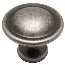Cosmas® 4539WN Weathered Nickel Cabinet Hardware Round Knob - 1-1/8" Diameter