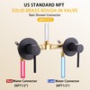 SUBEIXI 2 Handle Shower Faucet Wall Mounted Two Handles Shower