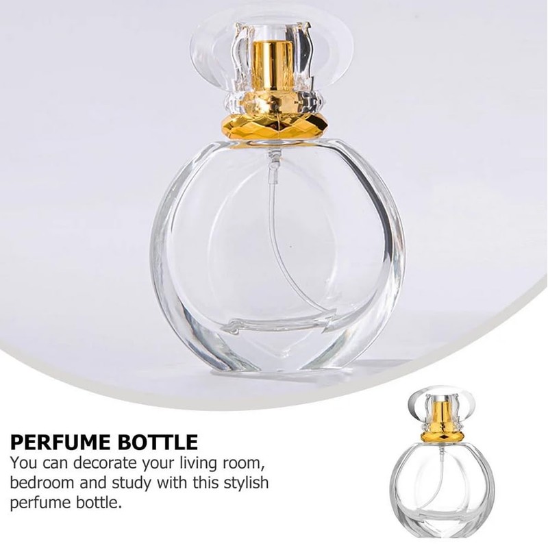 SCOLAND 50ML Glass Refillable Perfume Spray Bottle Empty Liquid Perfume