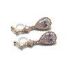Miyabi Grace Women's Non-Hole Earrings, Popular, Painless, Cubic Zirconia, Elegant,