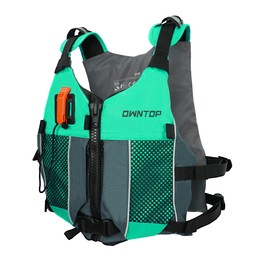 Owntop Buoyancy Aids Adults Youth with Hydration Pack, Whistle, Dual Mesh Pockets | Adjustable Buoyancy Vest Jacket | Swim Vest Unisex for Paddleboarding, Kayaking, Fishing, All Watersports