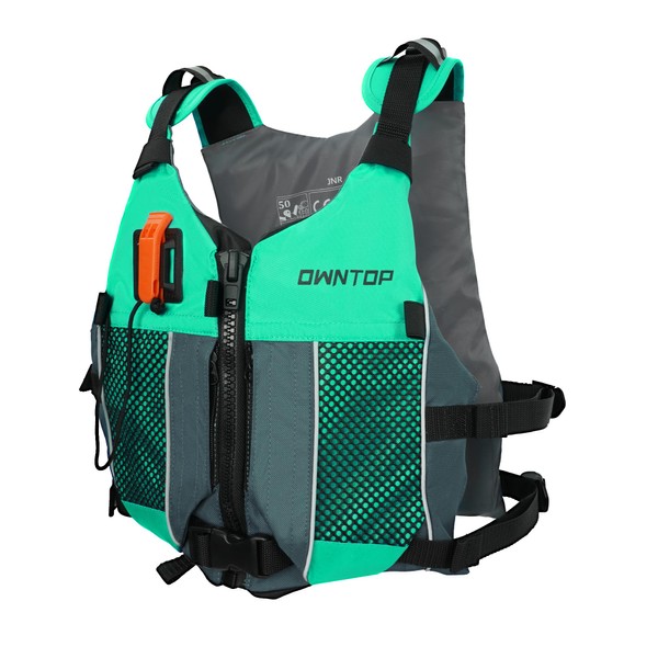 Owntop Buoyancy Aids Adults Youth with Hydration Pack, Whistle, Dual