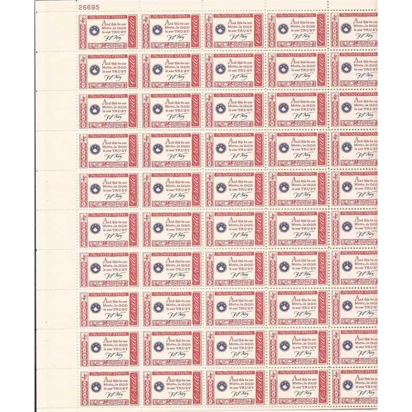US Stamp - 1960 Credo - Francis Scott Key -