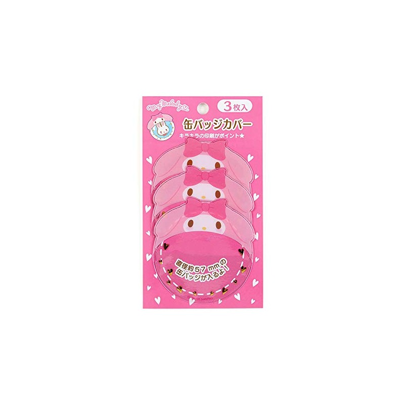 Sanrio My Melody Can Badge Cover 3 Pieces (Tokimeki Sushi