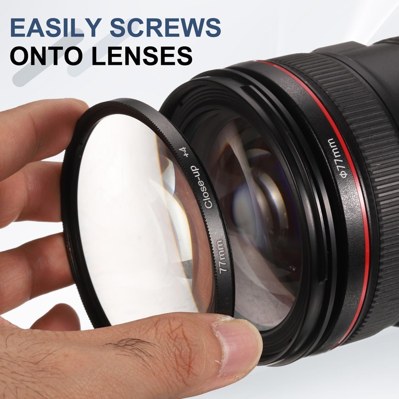 PATIKIL 49mm Close-up Filter Macro Lens Filter +4 Diopter Magnification