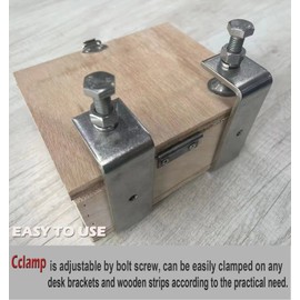 Tiger Clamp Stainless Steel Clamps - Woodworking Clamp Heavy Duty C-clamp With Wide Jaw Openings (100MM)，2PCS