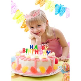 CUBACO CUBACO Birthday Crown Headband Birthday Girl Crown and Sash, Birthday Girl Headband Princess Pink Crown 4 Year Old Girl Birthday Gifts Outfit Birthday Decorations,Suitable for Party Favors Decorations