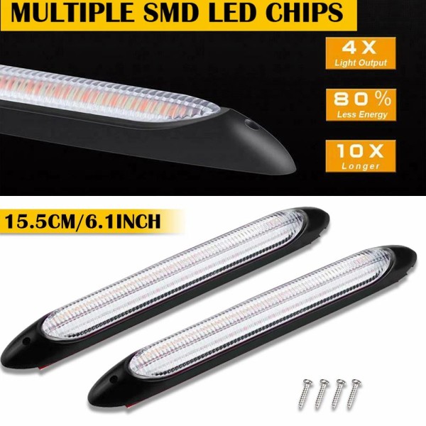 Unbranded Universal Car Running Daytime Light Strip Sequential Turn Signal