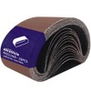 15 Pcs 4 x 21 Inch Assorted Aluminum Oxide Sanding