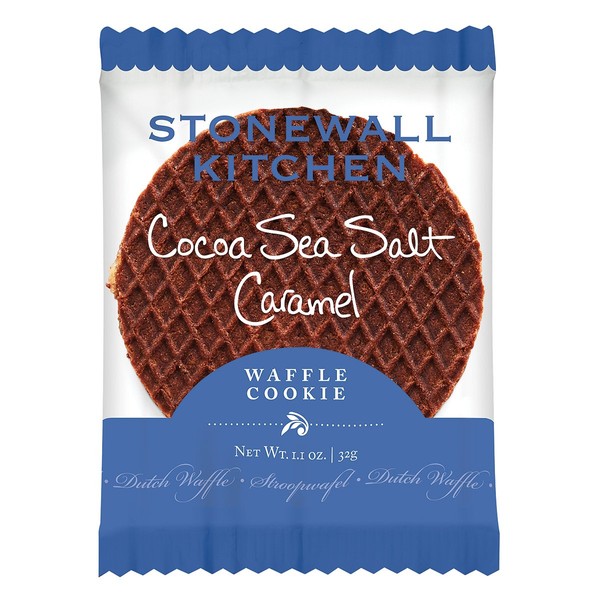 Stonewall Kitchen Cocoa Salted Caramel Waffle Cookie, 1.1 ounce