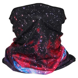 Soophen Neck Gaiter Face Cover Scarf Breathable Gator Mask Cooling Bandana,Sun Dust Protection Cover Balaclava Scarf Shield (Space Galaxy 03)