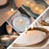 Niceme Snow Pearled Candles - 12Oz Customized Powdered Candle Sand