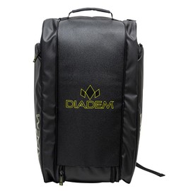Diadem Tour v2 Paddle Bag - Spacious Pickleball Gear Bag with 10 Paddle Capacity | Shoe Compartment | Neoprene Side Pockets | Stylish and Durable (Yellow)