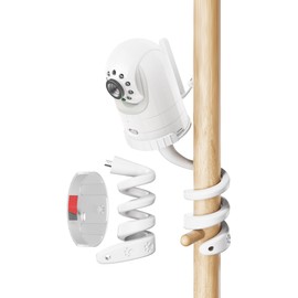 Baby Monitor Mount Compatible with Infant Optics DXR-8 and DXR-8 PRO, 17.7-Inch Flexible Gooseneck Arm, Holder for Crib