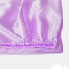 ROOEE Satin Silk Fitted Sheet with Pillowcase Set Breathable Soft