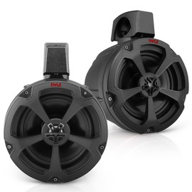 Pyle Water-Resistant Marine Off Road Speakers - UTV Compact PowerSport Vehicle Speaker System 1200 Watt, Compact & High-Powered Output
