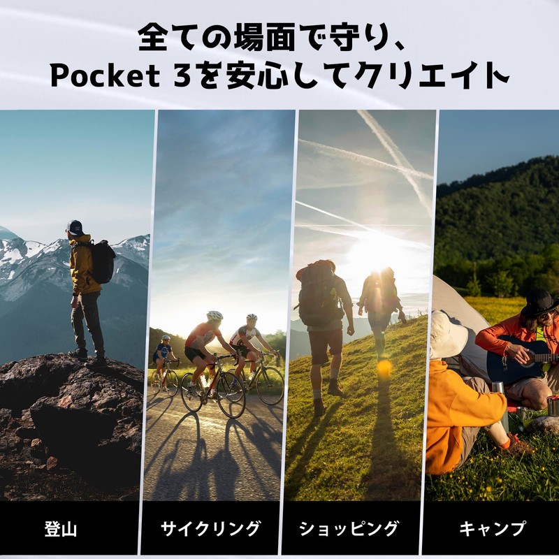 MokaZii DJI Osmo Pocket 3 Case, Storage Case, 3 Pockets,