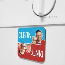 Pee-Wee Herman Mr Rogers Dirty Clean Dishwasher Magnet, Funny Clean Dirty Dishwasher Magnet, Housewarming Gift Ideas, Funny Home Gift Idea, Mister Rogers Neighborhood, 90's Nostalgia, 90's Kid, 90s Kid, 80's Kid, Made in the 80's, PeeWee Bike
