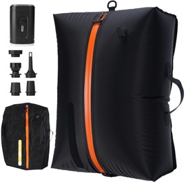 Large Travel Vacuum Storage Bag with Wireless Pump, 44L Compression Bags for 22" Suitcases+, IP68 Waterproof, 1200mAh Rechargeable Pump for Clothes, Blanket, Luggage, Backpacking