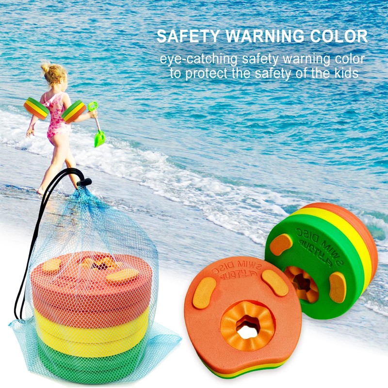 Kids Swimming Armbands Arm Float Discs for Pool, EVA Foam