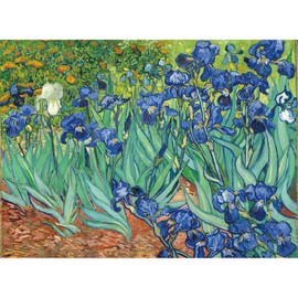 Rompecabezas de madera de 500 piezas para adultos, pinturas famosas de Van Gogh, regalos de lirios, rompecabezas de pintura decorativa (500 piezas)   