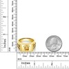 Gem Stone King Men's 18K Yellow Gold Plated Silver Yellow