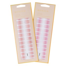 Zinipin KA00075 KB00009 Nail Seal, Just Stick Toping GEL Adult Pink, Glitter Pink, Rose Pink, Set of 2