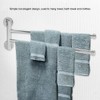 Bathroom Wall Mounted Towel Rack Swing Out Rotating Towel Hanger