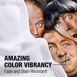 Trevco Three Stooges Stooges All Over Fleece Blanket 50" x 60"