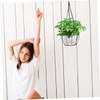 Gatuida 2Sets Metal Hanging Planter Basket Durable Flower Pot Holder