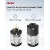 AIDA Lighted Plug and Connector Set, Straight Blade Cord End