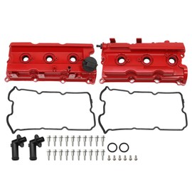 Assembroverse Aluminum Valve Cover Compatible with Pathfinder Frontier NV1500/NV2500/NV3500 4.0L V6 2005-2019 13264EA210 13264EA200 (Red)