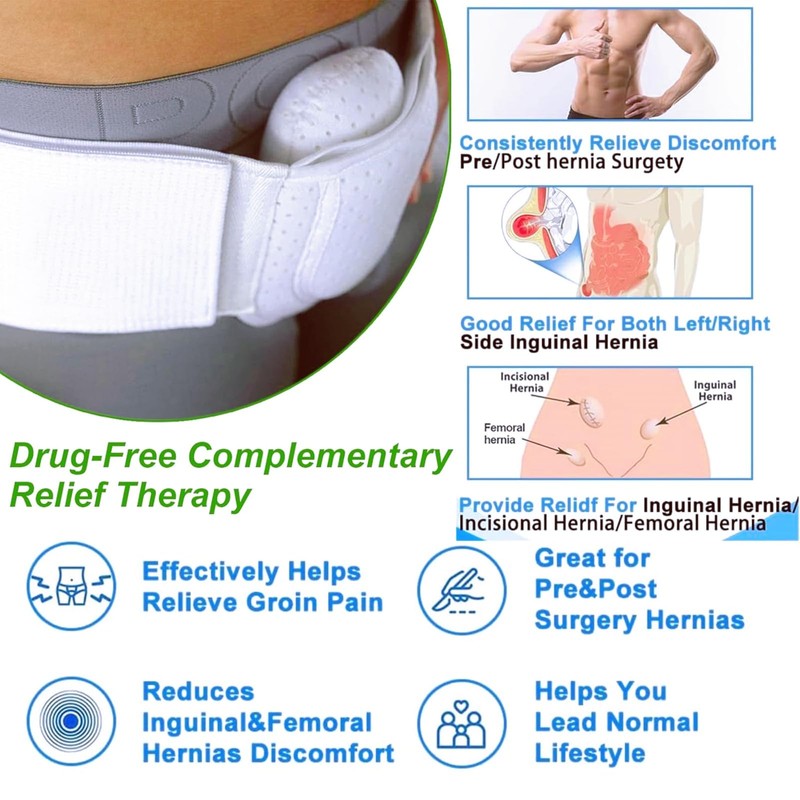 Men's Belt - Effective Supine Prevention & Hernia Support for