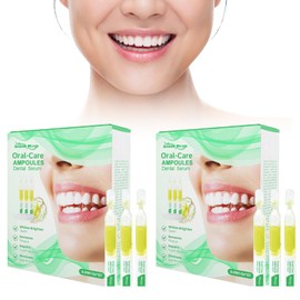 2 x Teeth Whitening Serum, Gum Repair Essence Ampoules, Teeth Whitening Serum for Removing Discolouration, Disposable Essence Toothpaste Removal of Tartar and Plaque