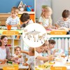 Arlopu Kids Table and Chairs, Height Adjustable Toddler Table and
