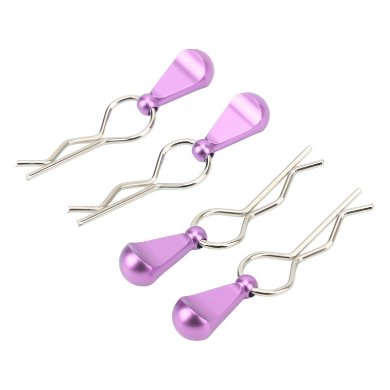 4Pcs Metal RC Car Body Clips with Pull Tabs for