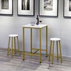 Finnhomy Bar Table Set, 23.6" Pub Table High Top Table,