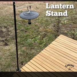 Coticam Outdoor Lantern Stand, Lantern Pole, Lantern Hanger, Table, High Strength Aluminum, Compact, Outdoor, Camping, Tabletop, Lightweight Stand