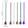 6 PCS Long Handle Spoon, 9 Inch Ice Tea Spoon,