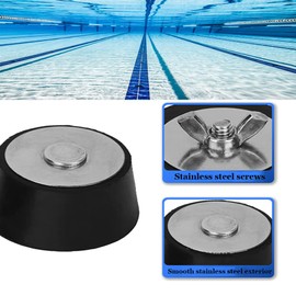 2pcs Pool Winterizing Plug, 38mm/1.5inch Winter Rubber Plug with Stainless Steel Bolts Antifreeze Pipe Plug to Prevent Frost Damage to Swimming Pool Drain Pipelines