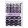 Individual Eyelash Clusters, Lashes, D Curl, 12-16 mm, 0.07 mm,