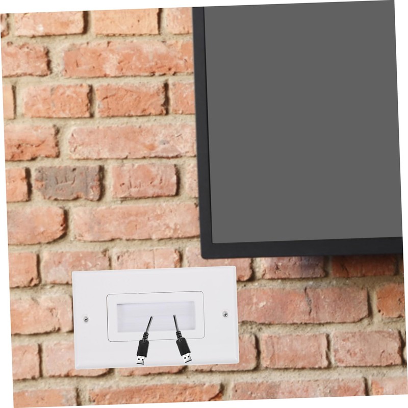 MERRYHAPY Cable Management for Wall Mount Tv Brush Wall Plate