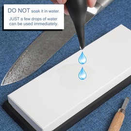 Premium Glass Sharpening Stone, Professional Whetstone, Glass Stone 15,000 Grit, Single Side Knife Sharpening Stone Oilstone, Knife Sharpener (15000#)……