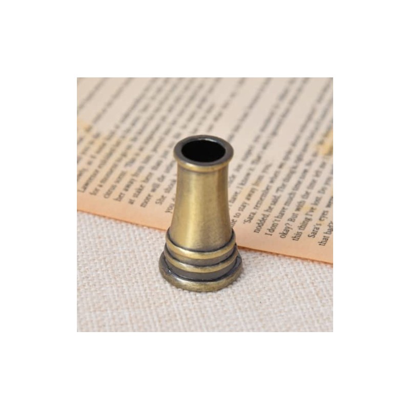 Alint 1 Piece Tabletop Antique Metal Bronze Color Pen Holder