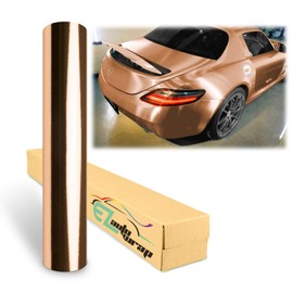 4"x8" (10cmx20cm) Sample Brushed Aluminum Chrome Rose Gold Car Vinyl Wrap Sticker Decal Sheet Film with Air Release Channel Bubble Free Self Adhesive