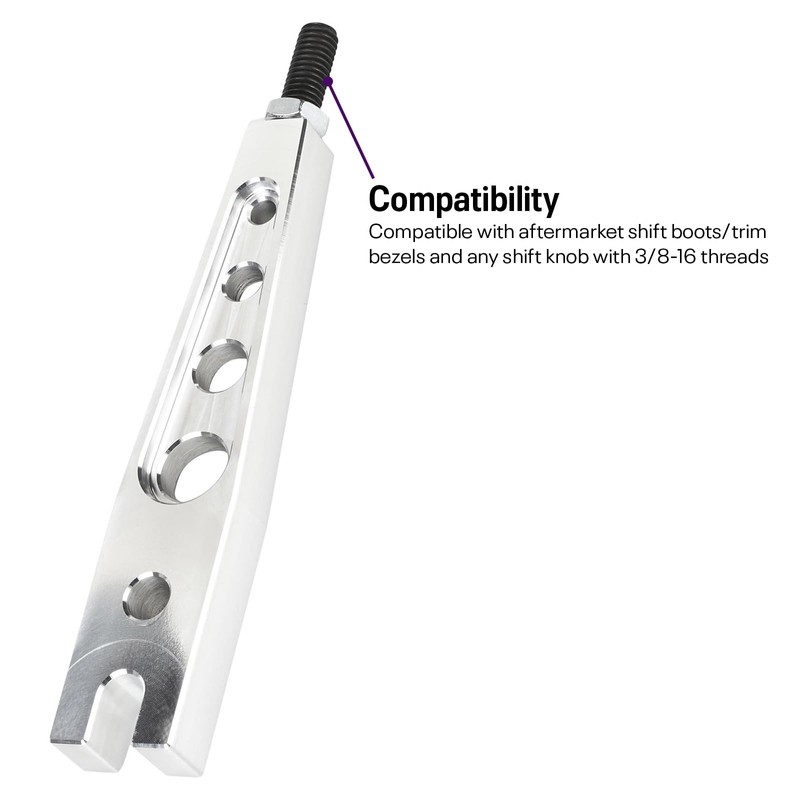 Speedway Motors Machined Billet Aluminum Shift Lever, with Holes, 12