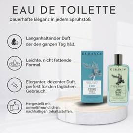 Durance L'ome Men's Eau De Toilette EDT - Blue Cedar