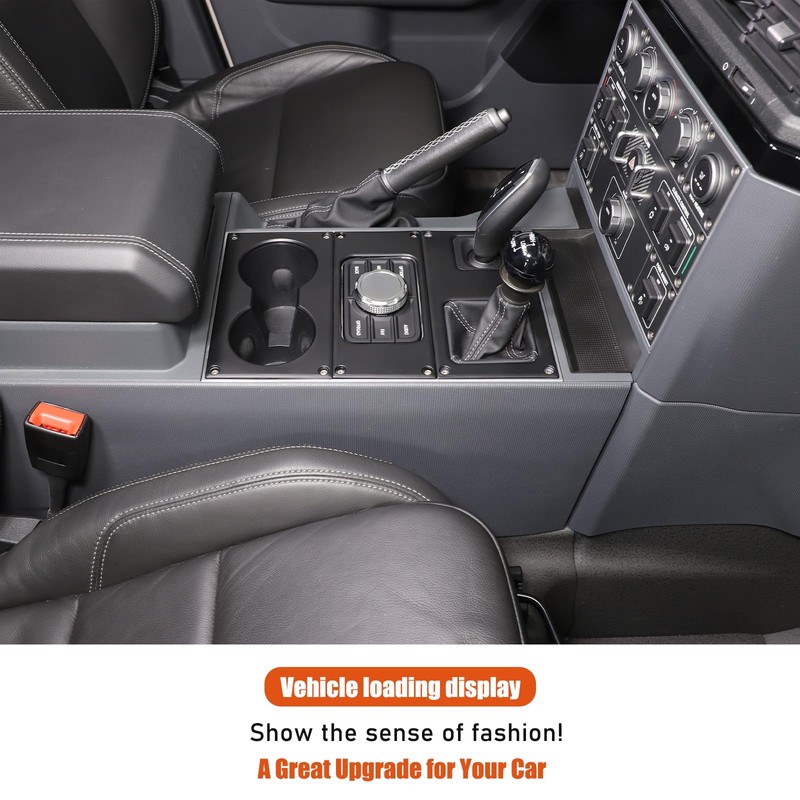 Hudiriy Car Gear Shift Console Anti-Scratch Panel Frame Compatible with